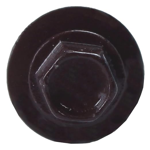 Metal Roofing Screws: (250) 10 x 1 Burgundy Hex Head Sheet Metal Roof Screw. Self Starting Metal to Wood siding Screws. EPDM Washer. Colored Head