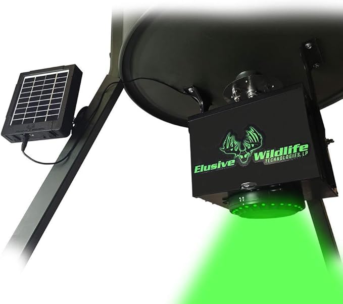 Elusive Wildlife Reaktor Universal Solar Power Pack for Security Camera, Trail Camera, Game Camera Compact Solar Panel with Rechargeable Battery & Mounting Bracket for Hunters 3 watt Panel, 12V, 6V