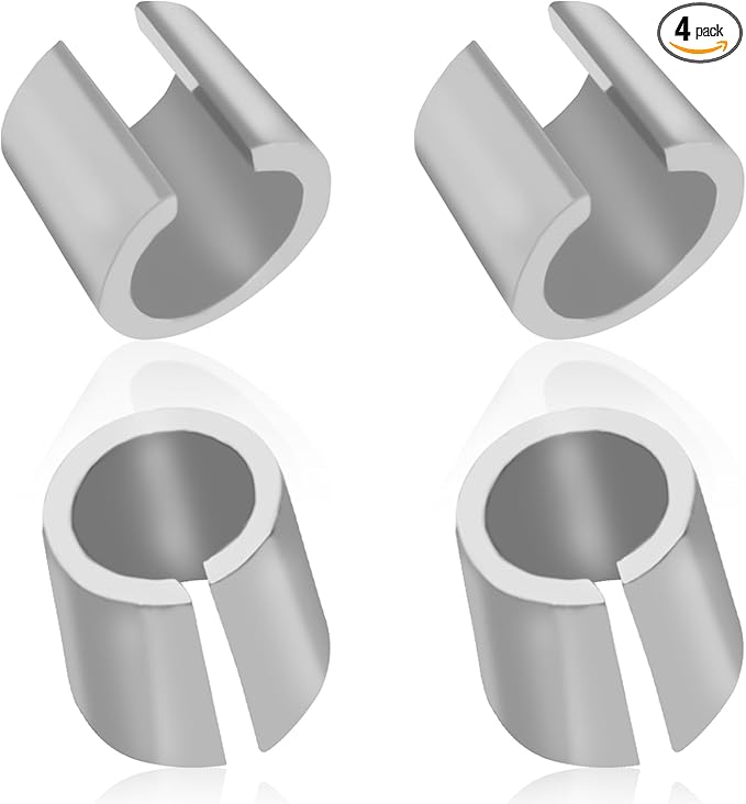 2Pair Battery Terminal Shim Battery Post Shims Adaptor Sleeves Positive & Negative Converter Post Terminal Connector, Universal Pure Lead Anode Cathode Sleeves SUV Truck Car Accessories