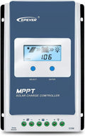 EPEVER 30A Solar Charge Controller MPPT Solar Panel Charge Controller 12V / 24V Auto Working Max PV 100V Solar Charge Battery Regulator with LCD Display for Gel Flooded Sealed Lithium Batteries