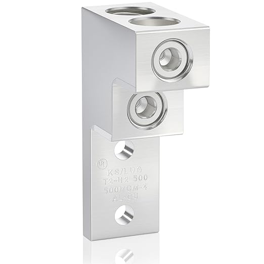 1 Pack Mechanical Panelboard Lug Grounding Mechanical Lug Two Conductors, 500 Awg, 500mcm - 4/0 Str Wire Range