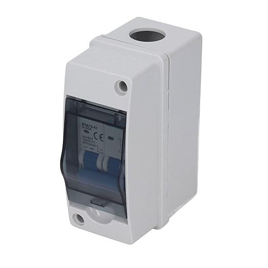 Solar DC Disconnect Switch 40A Circuit Breaker IP65 Junction Box 1000V Transparent Cover for Solar Systems