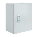 Steel Electrical Junction Box, Indoor&Outdoor Electrical Enclosure Box, Wall Mounted Waterproof&Dustproof Metal Box, Universal Electric Equipment Enclosure Box with Safety Locks and Mounting Plates