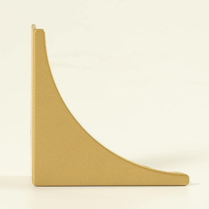 Gold Box Corner Protectors Metal for Furniture Decorative Table Corner Brackets 2.56'' Corner Cover Rustproof Zinc Alloy Desk Edge Corner Guard with Matching Nails (4Pcs)