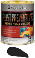 Black Rust Preventive Paint, Rust Inhibitor and Corrosion Permanently, Anti-rust, Non-porous Protective Barrier, UV Resistance and Heat Resistance, 32 Fl Oz