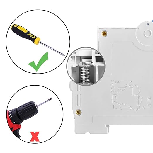 Heschen DC Miniature Circuit Breaker, HSB6C-DC, 4 Poles, DC1000V 6A, Photovoltaic Circuit Breaker, for Solar PV System Solar Panels Grid System, 35mm DIN Rail Mounting