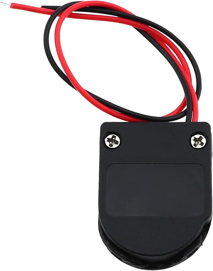 8PCS Button Cell Battery Holder 3V with Switch Cord Cover Button Battery Holder Cord Length 5.9inch Single Battery Holder Socket Container for Toys Breadboard Power Supply Black