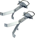 Skywalker 8” Heavy-Duty Wall Mount Pair for TV Antenna Mast with (2) Brackets with Lag Bolts