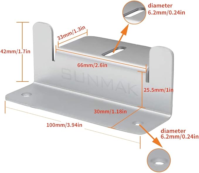 8 units per set Solar Panel Mounting Z Brackets Lightweight Aluminum Corrosion-Free for solar panels installed on RVs, Trailers, Boats, Yachts, Wall, Cabins, Sheds, Garages&Other Off Gird Roofs