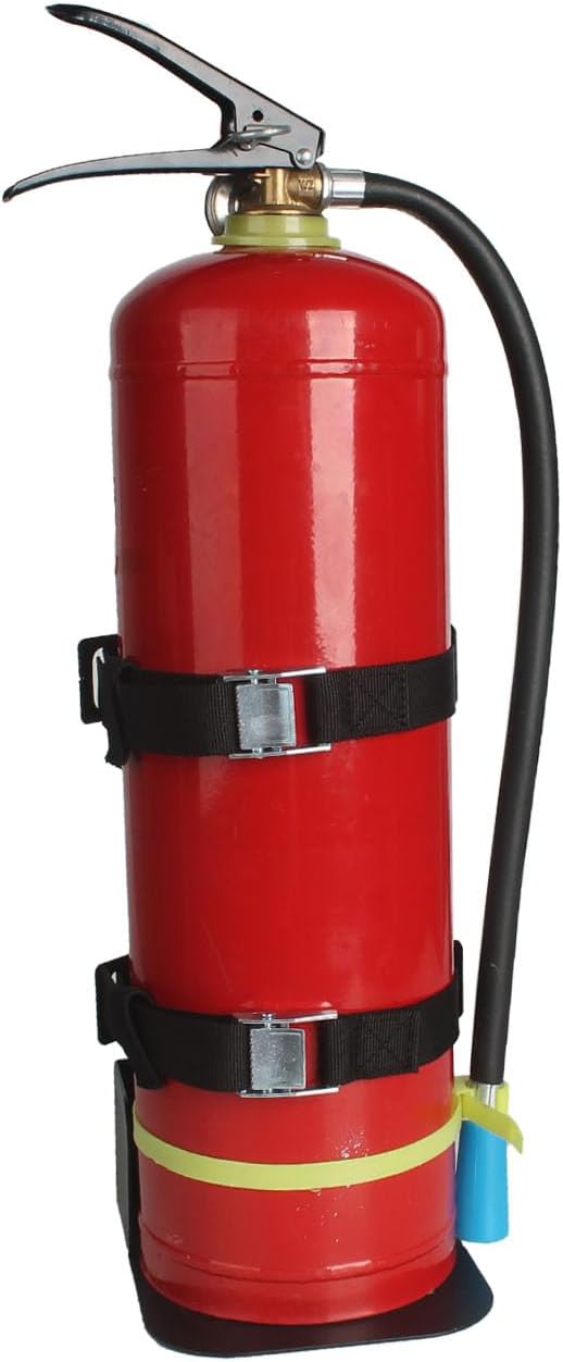 Heavy Duty Vehicle Bracket,Fire Extinguisher Brackets Mounts Fit 15lb Dry/10lb Co2 Extinguisher-for Home,School,Garage,Vehicle,Boat, Car, RV, Truck (Black, 15lb)