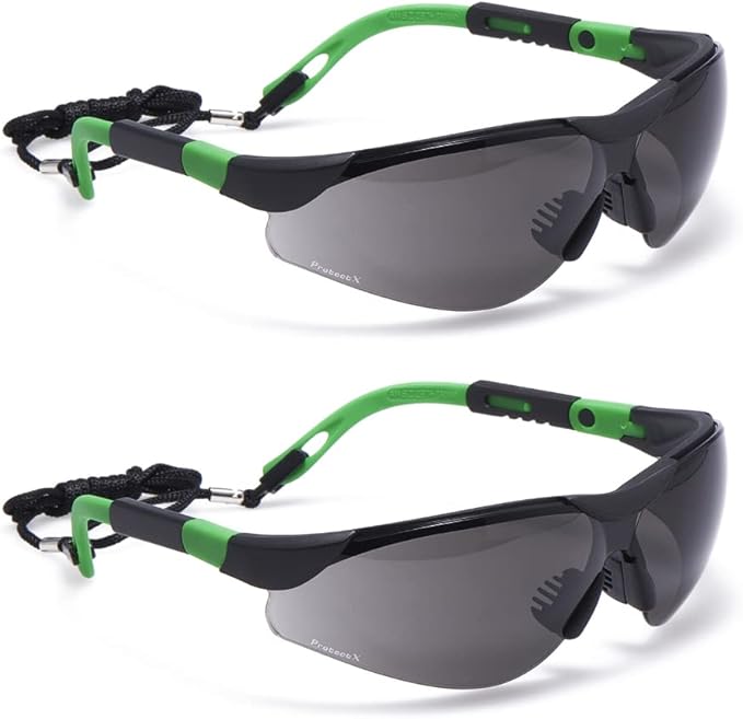 ProtectX Classic Safety Glasses, Anti-Fog Scratch Resistant Lenses, Protective Eyewear for Work, Indoor/Outdoor, ANSI Z87.1