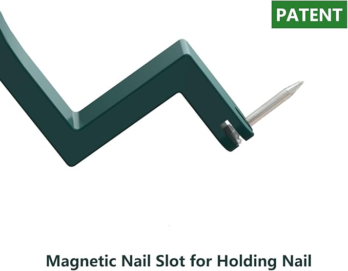 Magnetic Roof Shingle Repaire Tool Shingle Remover Heavy Duty Roof Shingle Tool with Magnetic Nail Slot for Holding Nail Well During Shingle Repairement (Green）