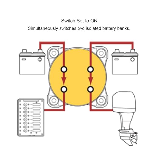 Blue Sea Systems Mini Dual Circuit Battery Switch, Black, 6010200 m‑Series