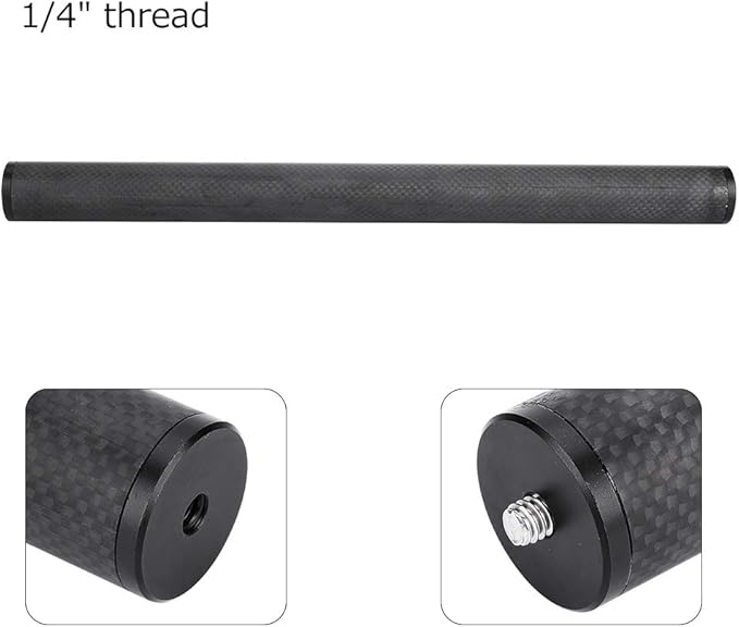 Tripod Extension Tube for Gimbal, Carbon Fiber Extension Rod Lightweight Pole Extender Accessory for Tripod Stabilizer