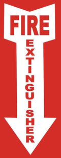 Fire Extinguisher Sign Magnet 4.125 x 10.75 in. Weather Resistant.