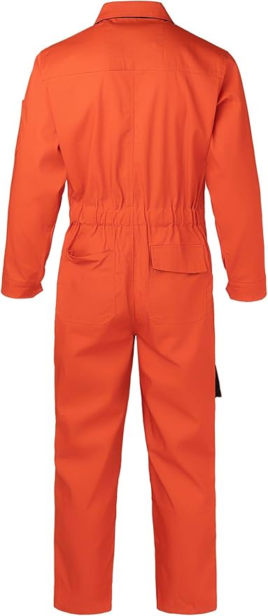 Men's Coveralls Mechanic Work Jumpsuit Multi Pockets Overalls Long Sleeve Workwear Coverall
