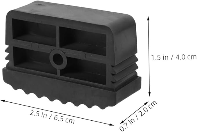 PRETYZOOM 2pcs Non Slip Rubber Caps for Ladder Legs Skid Cushion Covers for Stability Noise Reduction and Strong Traction Accessories