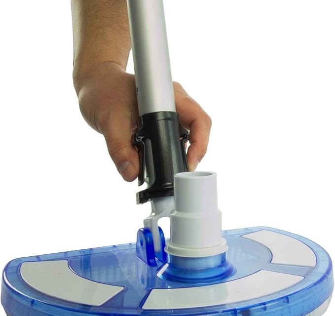 Aqua Select 4-12 Foot Telescoping Pool Vacuum Pole | Heavy Duty Aluminum Pole for Leaf Skimmers, Pool Brushes and Vacuum Heads | Expandable Swimming Pool Pole