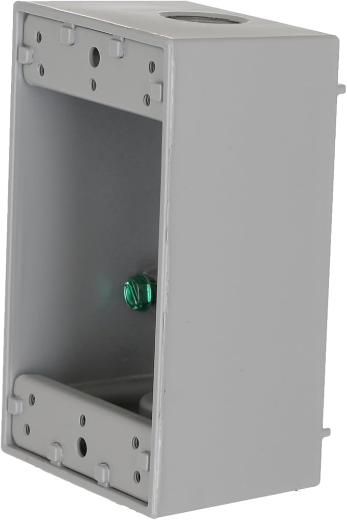 Hubbell-Bell 5320-0 Single Gang 3-1/2-Inch Outlets Weatherproof Box Gray