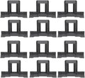 jojofuny 12pcs Solar Panel Drainage Clips 40mm Water Guide Mud Removal Clamp for Outdoor Solar Panel Frame Cleaning and Stagnant Water Auto Removal