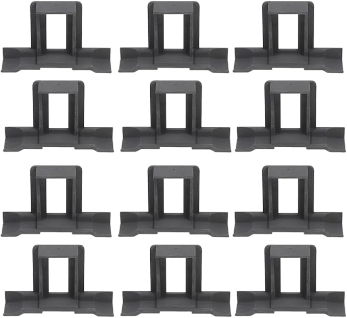 jojofuny 12pcs Solar Panel Drainage Clips 40mm Water Guide Mud Removal Clamp for Outdoor Solar Panel Frame Cleaning and Stagnant Water Auto Removal