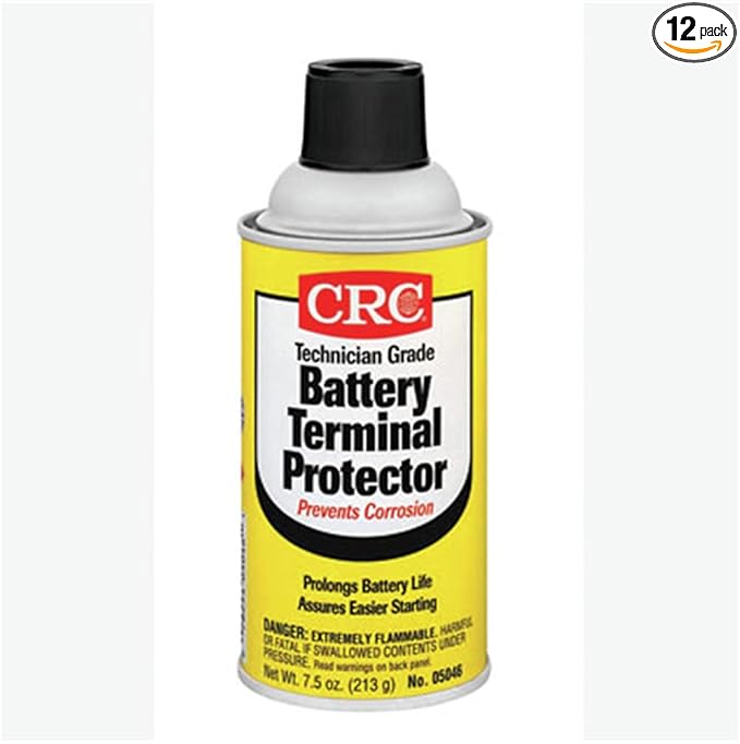 CRC 05046-12PK Battery Terminal Protector Aerosol, 7.5 fl. oz., 12 Pack