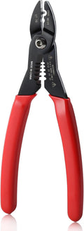 4 in 1 Wire Crimper Stripper 7 Inches Compact Wire Stripper Multi Purpose Electricians Pliers Professional Electrical Cable Stripping Crimping Tool 12-20 AWG Wire for Household Industrial