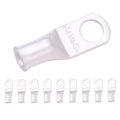 SELTERM 10pcs 4 AWG-5/16" Stud Tinned Copper Wire Lugs, Heavy Duty Battery Cable Ends,4 Guage Ring Terminals, UL Battery Lugs Marine Grade Copper Eyelets Electrical Battery Terminal Connectors