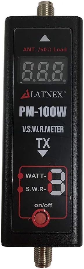 Power SWR Meter Digital VHF UHF Power SWR Meter - HF RF Meter HAM Two-Way Radio (PM-100W)