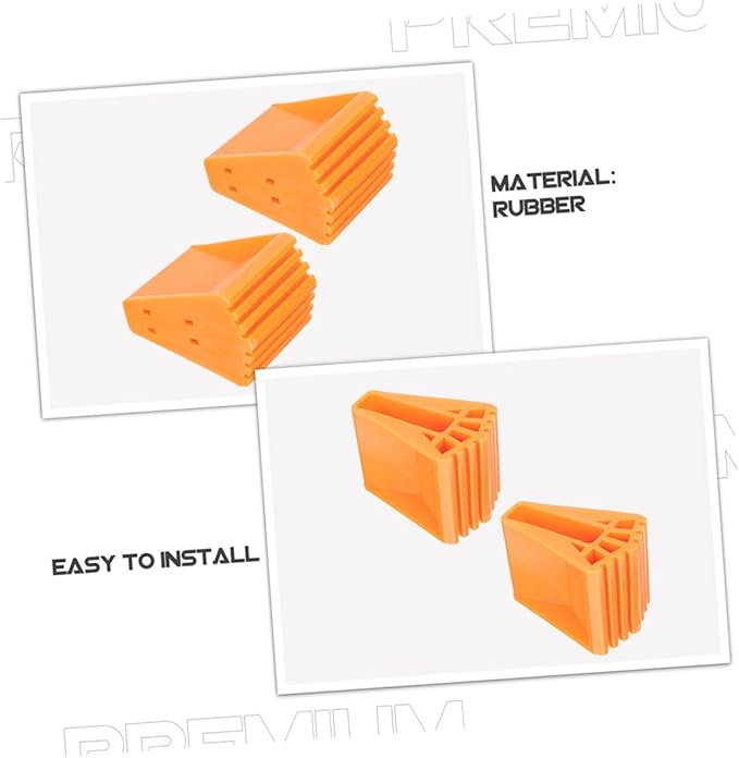 Balacoo 8Pcs Non Slip Rubber Ladder Caps Durable Replacement Feet for Ladder Safety Easy Tool Installation Fits for Enhanced Stability and Grip Rough