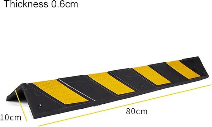 XPLKQXE Reflective Rubber Wall Corner Guard, Rubber Wall Protector Corner Protector, for Parking Protection Car Corner Guardrail Post (Color : Black+Yellow, Size : 12pcs)
