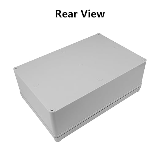 LeMotech Junction Box IP67 Waterproof Dustproof Electrical Box Project Box DIY Enclosure Gray 11.8X 7.8X 4.1inch (300x200x105mm)