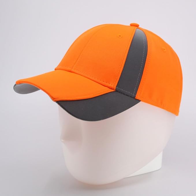 The Vintage Year Reflective High Visibility Piping Neon Polyester Twill Low Profile Structured Baseball Cap