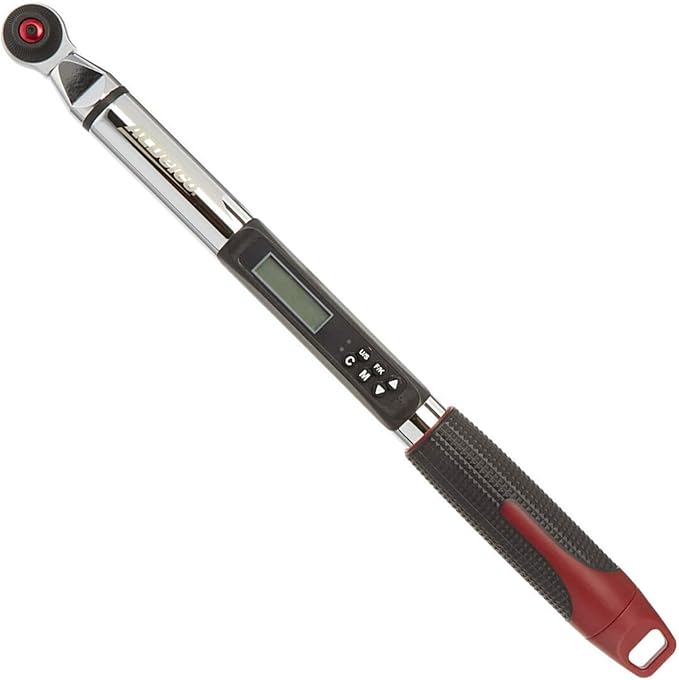 ACDelco ARM327-3i 3/8” (10 to 99.5 ft-lbs.) Heavy Duty Interchangeable Digital Torque Wrench with Buzzer and LED Flash Notification – ISO 6789 Standards with Certificate of Calibration