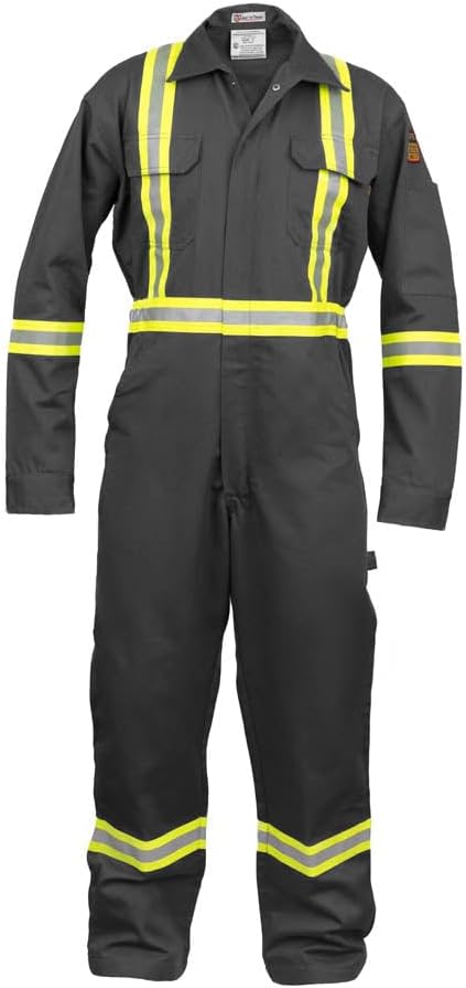 Flame Resistant FR High Visibility Hi Vis Coverall