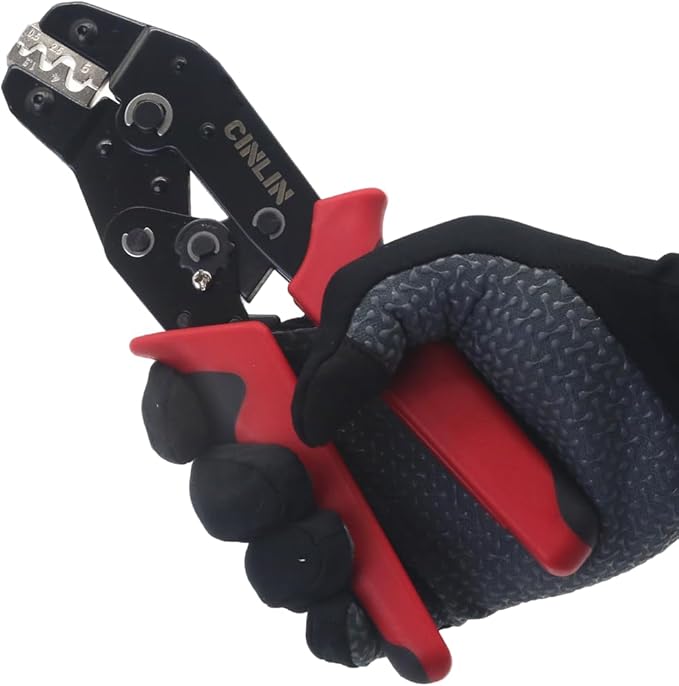 SN-06 Crimping Tool for Non-Insulated Terminal,AWG 20-10 Ratchet Wire Crimper Tool,Wire Terminal Crimper