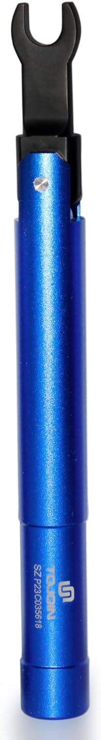 TOJOIN 1 pcs SMA Torque Wrench for RF Connector 8 in·lbs (0.9 N·m) Opening 8mm (5/16") for SMA 3.5mm/2.92mm Adapter Convertor Portable Spanner for Professionals Industry Blue
