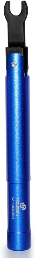 TOJOIN 1 pcs SMA Torque Wrench for RF Connector 8 in·lbs (0.9 N·m) Opening 8mm (5/16") for SMA 3.5mm/2.92mm Adapter Convertor Portable Spanner for Professionals Industry Blue