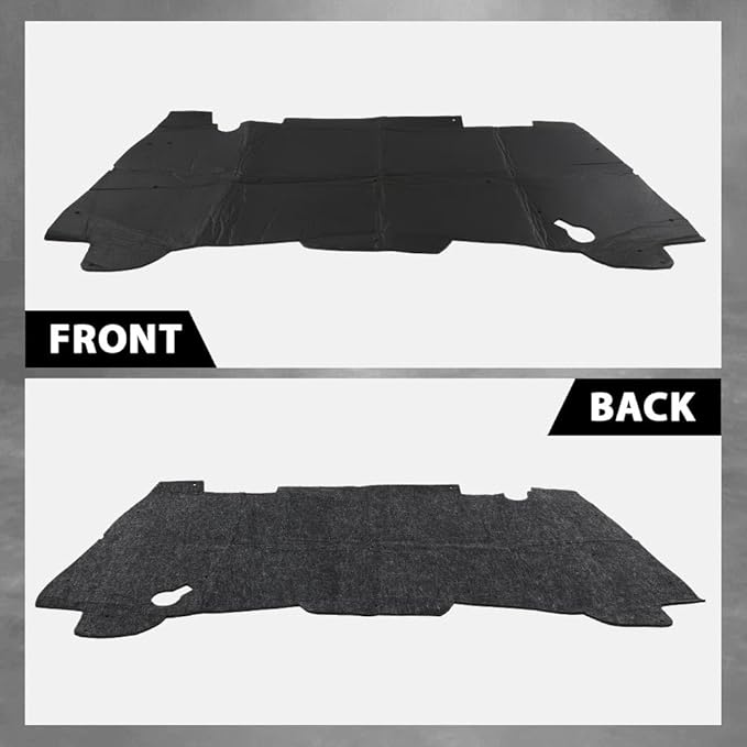 G-PLUS Hood Insulation Pad w/ Clips Compatible with Dodge Ram 1500 1994-2001/Not Fit Durango Or Dakota/Not Fit for Diesel