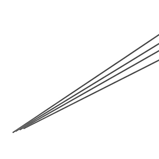 MECCANIXITY 4 Pack Carbon Fiber Rod, 0.5mm x 150mm for RC Plane DIY Tool Wing Tube Quadcopter Arm