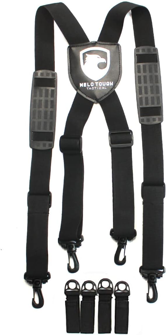 MELOTOUGH Police Suspenders for Duty Belt,Duty Belt Suspenders,Tactical Suspender for Men, Police & Law Enforcement