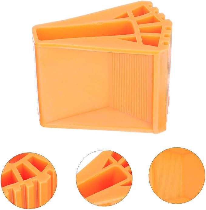 Angoily 8Pcs Non Slip Rubber Ladder Feet Covers Durable Slip Pads for Ladder Legs Easy Tool Installation Enhanced Stability Smooth Surfaces for Safety Protection