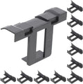 12pcs Solar Panel Water Drainage Clips 40mm Photovoltaic Panel Water Guide Clamp for Outdoor Module Maintenance and Mud Removal