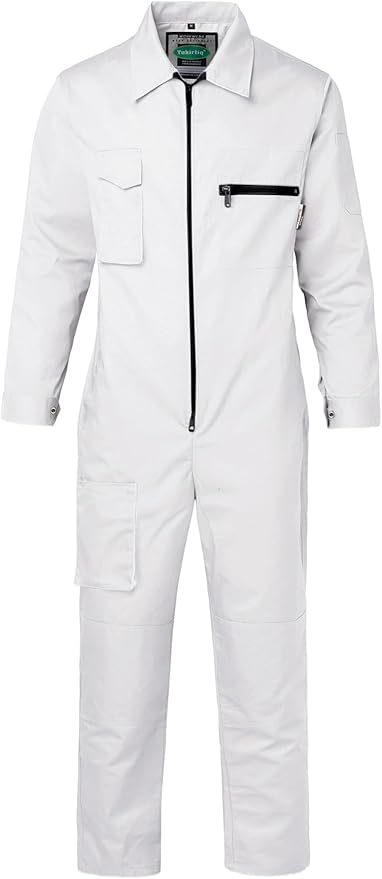 Men's Coveralls Mechanic Work Jumpsuit Multi Pockets Overalls Long Sleeve Workwear Coverall