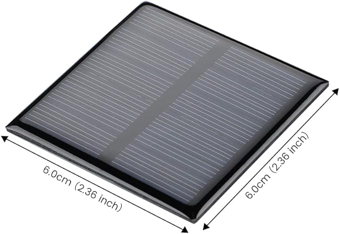 SUNYIMA 10Pcs 5.5V 80mA Mini Solar Panels 2.36"x2.36" for DIY Electric Toy Materials Photovoltaic Cells Solar DIY System Kits