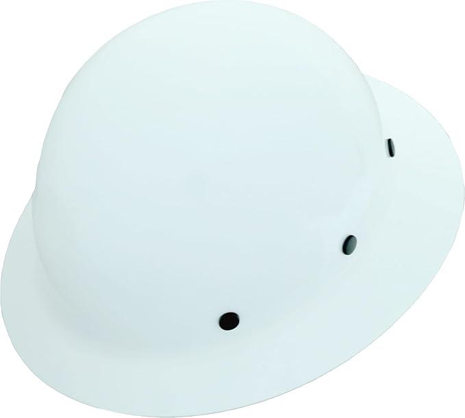 AFP Fiber Full Brim Hard Hat | 6 Point Ratchet Suspension | OSHA & ANSI Rated | Hard Hats for Men | Premium Construction Helmets for Safety