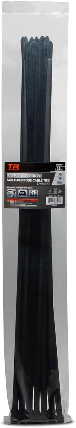 TR Industrial Ultra Heavy Duty Multi-Purpose UV Cable Ties (35")