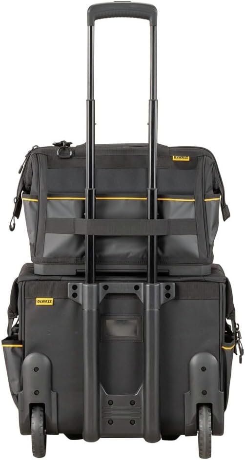 DEWALT Tool Bag, Water Resistant, Hard Bottom, 16-inch, Professional Tool Tote (DWST560103)