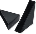 8mm(1/3inch) Black Triangle Shape Plastic Glass Corner Protector,Anti-Collision Right-Angle Plastic Corner Guard for Furniture,Wood Planks,Picture Frame, Painting, Shipping, Packing(40pcs)