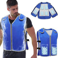 Cooling Vest with 20Pcs Ice Packs - Body Cool Vest for Men Women Adjustable Cold Jacket for Summer Hot Weather